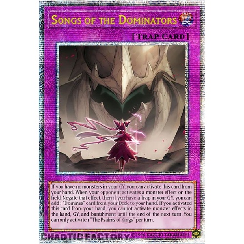 ALIN-EN078 Songs of the Dominators Quarter Century Secret Rare 1st Edition NM