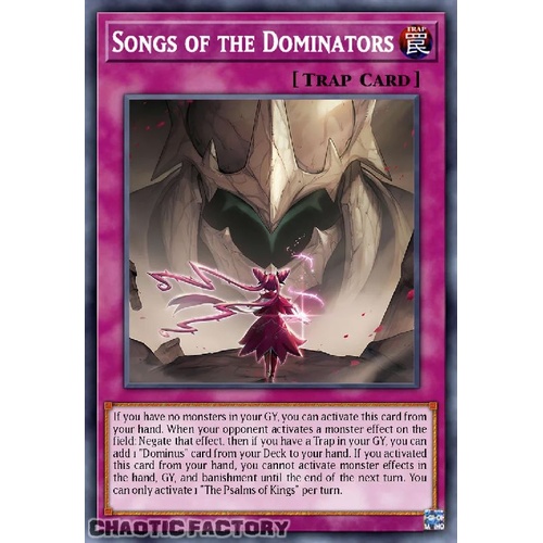 ALIN-EN078 Songs of the Dominators Secret Rare 1st Edition NM