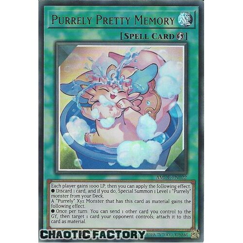 AMDE-EN022 Purrely Pretty Memory Ultra Rare 1st Edition NM