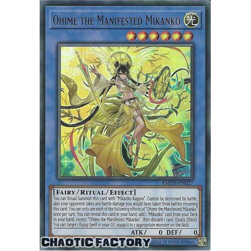 AMDE-EN027 Ohime the Manifested Mikanko Ultra Rare 1st Edition NM