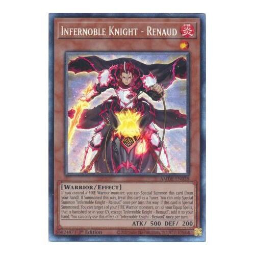 COLLECTORS RARE AMDE-EN038 Infernoble Knight - Renaud 1st Edition NM