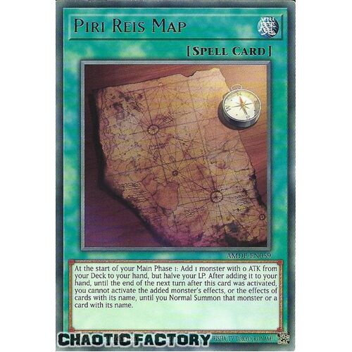 AMDE-EN059 Piri Reis Map Rare 1st Edition NM