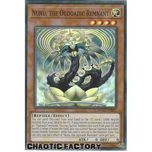 ANGU-EN001 Nunu, the Ogdoadic Remnant Super Rare 1st Edition NM