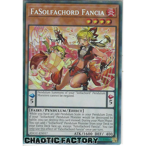 ANGU-EN017 FaSolfachord Fancia Collectors Rare 1st Edition NM