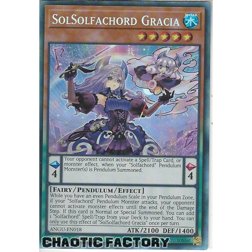 ANGU-EN018 SolSolfachord Gracia Collectors Rare 1st Edition NM