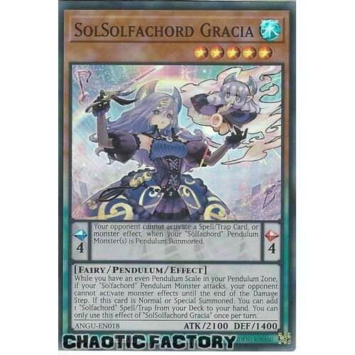 ANGU-EN018 SolSolfachord Gracia Super Rare 1st Edition NM