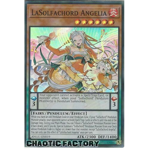 ANGU-EN019 LaSolfachord Angelia Super Rare 1st Edition NM