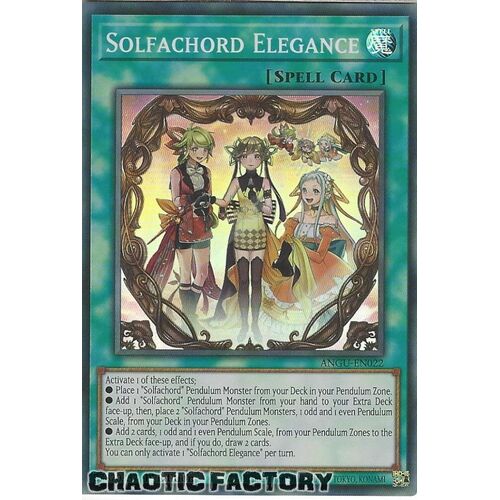 ANGU-EN022 Solfachord Elegance Super Rare 1st Edition NM
