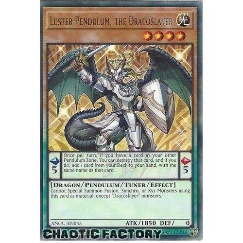 ANGU-EN045 Luster Pendulum, the Dracoslayer Rare 1st Edition NM