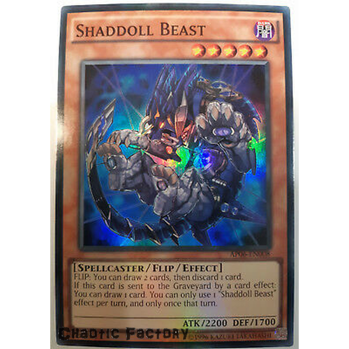 Shaddoll Beast AP06-EN008 Super Rare Near Mint