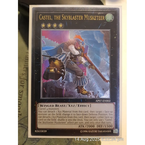 Ultimate Rare - Castel, the Skyblaster Musketeer - AP07-EN002 NM