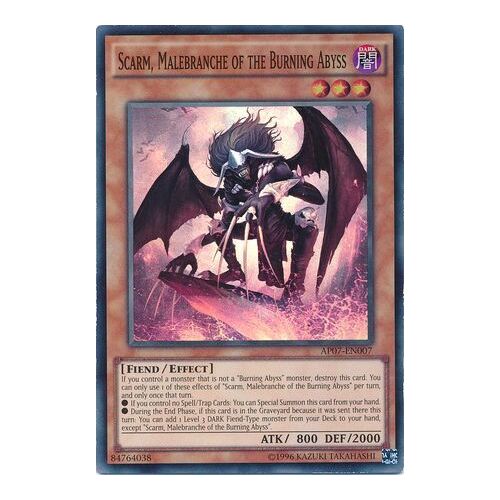 Scarm, Malebranche of the Burning Abyss Super Rare AP07-EN007 NM