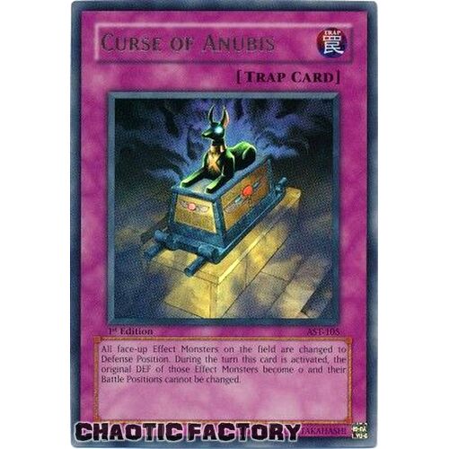 AST-105 Curse Of Anubis Ultra Rare 1st Edition NM