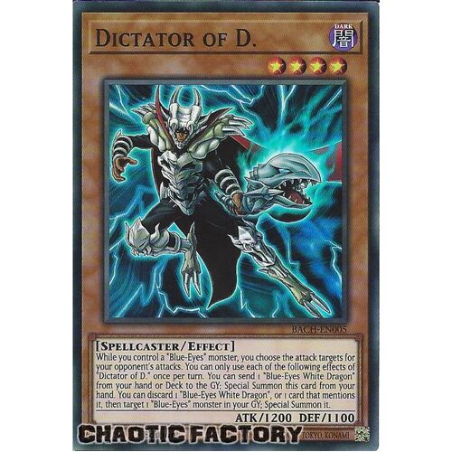 BACH-EN005 Dictator of D. Super Rare 1st Edition NM