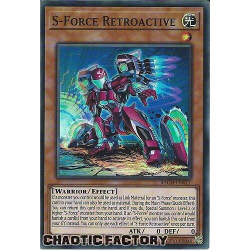 BACH-EN017 S-Force Retroactive Super Rare 1st Edition NM