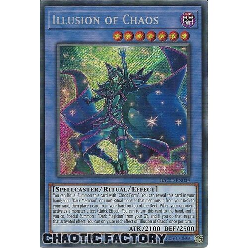 BACH-EN034 Illusion of Chaos Secret Rare 1st Edition NM