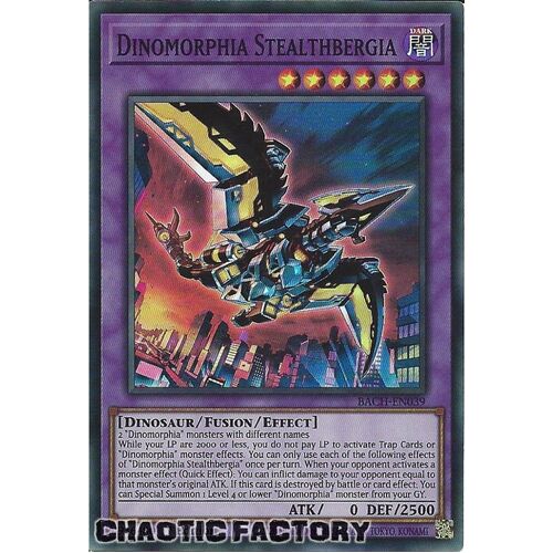 BACH-EN039 Dinomorphia Stealthbergia Super Rare 1st Edition NM