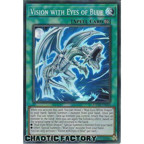 BACH-EN050 Vision with Eyes of Blue Super Rare 1st Edition NM