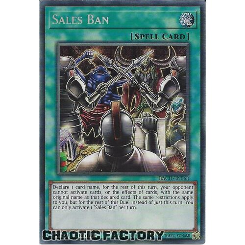 BACH-EN063 Sales Ban Secret Rare 1st Edition NM