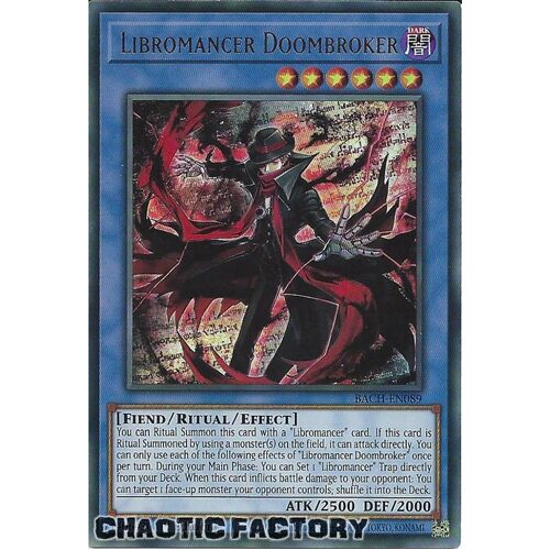 BACH-EN089 Libromancer Doombroker Ultra Rare 1st Edition NM