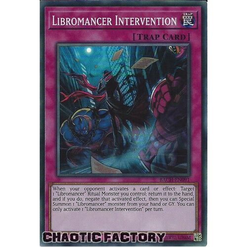 BACH-EN091 Libromancer Intervention Super Rare 1st Edition NM