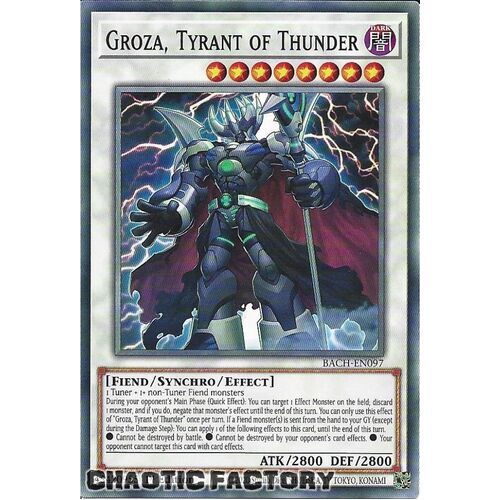 BACH-EN097 Groza, Tyrant of Thunder Common 1st Edition NM
