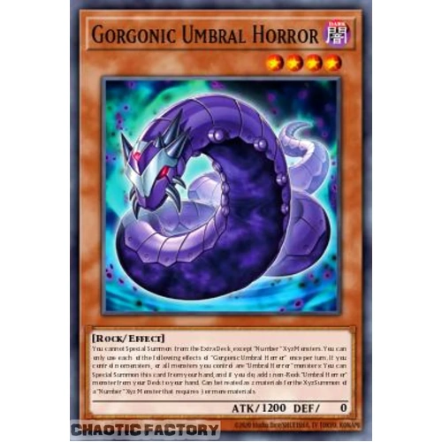 BETB-EN007 Gorgonic Umbral Horror Secret Rare 1st Edition NM