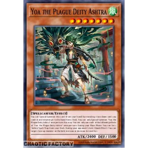BETB-EN011 Yoa the Plague Ashtra Common 1st Edition NM
