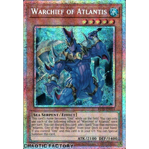 BETB-EN014 Warchief of Atlantis Starlight Rare 1st Edition NM