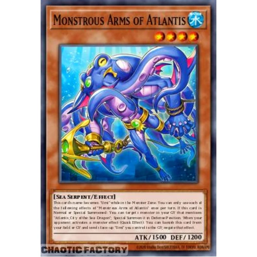 BETB-EN015 Monster Arms of Atlantis Super Rare 1st Edition NM
