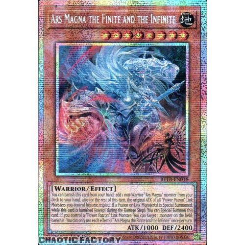 BETB-EN018 Ars Magna the Finite and the Infinite Starlight Rare 1st Edition NM