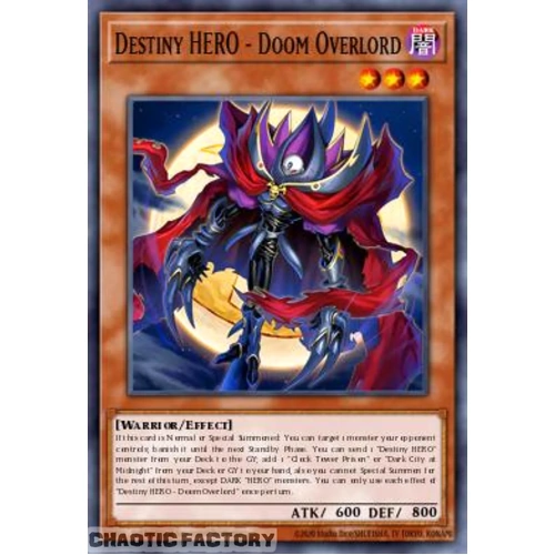 BETB-EN022 Destiny HERO - Doom Overlord Ultra Rare 1st Edition NM
