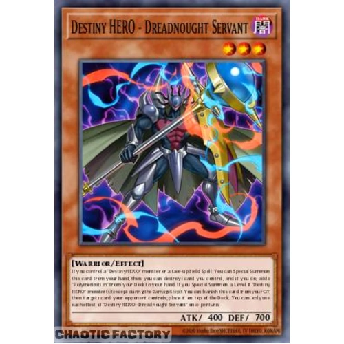 BETB-EN023 Destiny HERO - Dreadnought Servant Common 1st Edition NM