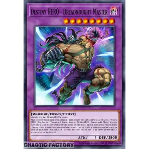 BETB-EN037 Destiny HERO - Dreadnought Master Super Rare 1st Edition NM