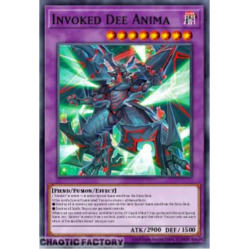 BETB-EN038 Invoked De Anima Super Rare 1st Edition NM
