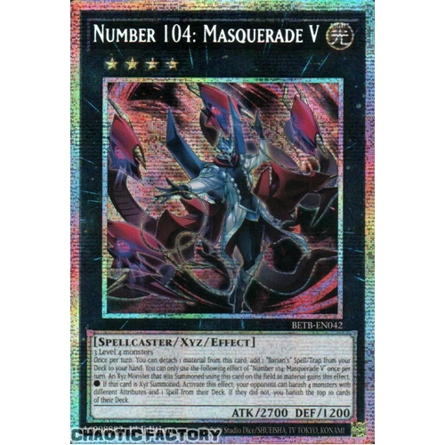 BETB-EN042 Number 104: Masquerade V Starlight Rare 1st Edition NM