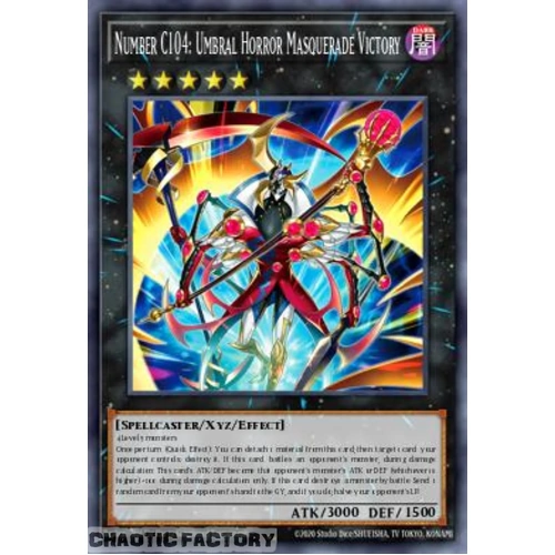BETB-EN043 Number C104: Umbral Horror Masquerade Victory Super Rare 1st Edition NM