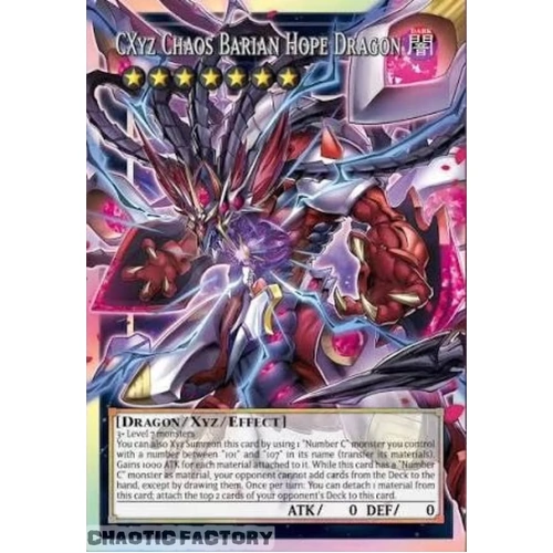 BETB-EN044 CXyz Hope Chaos Barian Dragon OVERFRAME Ultra Rare 1st Edition NM
