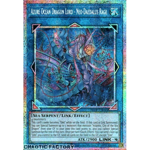 BETB-EN046 Azure Ocean Dragon Lord - Neo-Daedalus Rage Starlight Rare 1st Edition NM
