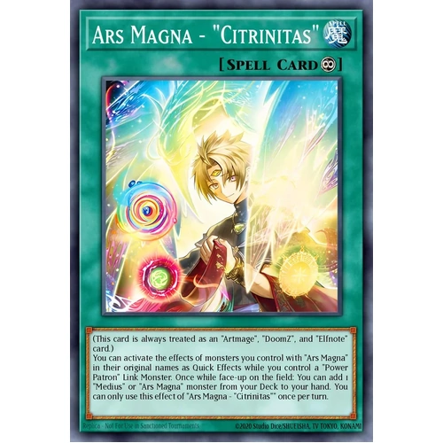BETB-EN061 Ars Magna Citrinitas Super Rare 1st Edition NM