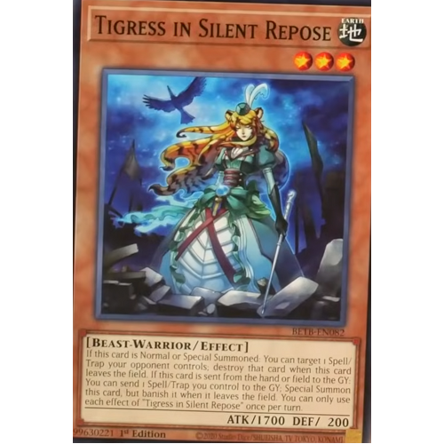 BETB-EN082 Tigress in Silent Repose Common 1st Edition NM