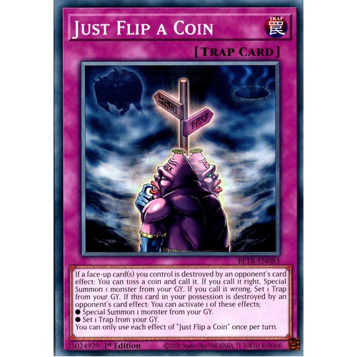 BETB-EN083 Just Flip a Coin Common 1st Edition NM