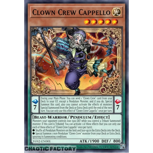BETB-EN099 Clown Crew Cappello Super Rare 1st Edition NM