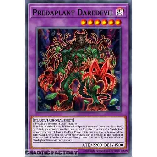 BETB-EN100 Predaplant Daredevil Super Rare 1st Edition NM