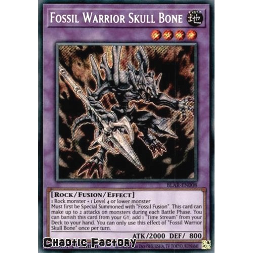 BLAR-EN008 Fossil Warrior Skull Bone Secret Rare 1st Edition NM