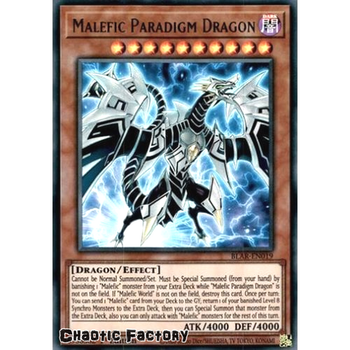 BLAR-EN019 Malefic Paradigm Dragon Ultra Rare 1st Edition NM