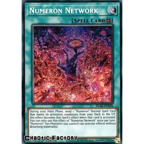BLAR-EN026 Numeron Network Secret Rare 1st Edition NM