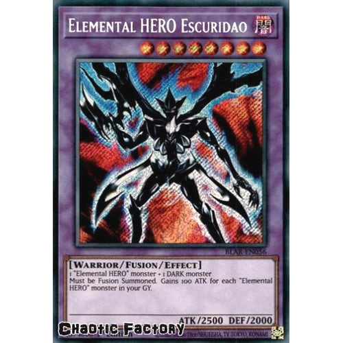 BLAR-EN056 Elemental HERO Escuridao Secret Rare 1st Edition NM