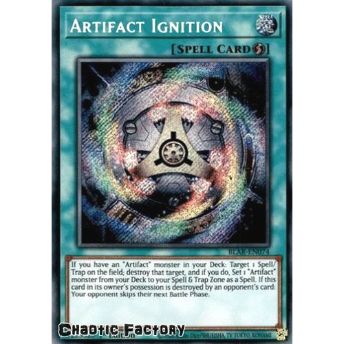 BLAR-EN074 Artifact Ignition Secret Rare 1st Edition NM