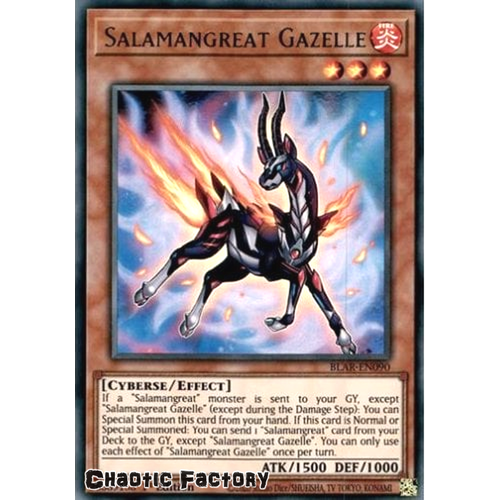 BLAR-EN090 Salamangreat Gazelle Ultra Rare 1st Edition NM